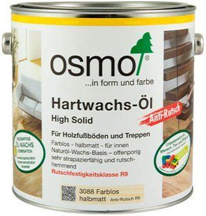 Олія-віск Osmo Hartwachs-&Ouml;l Anti-Rutsch 3088 напівматовий 0,125 л 0427 фото