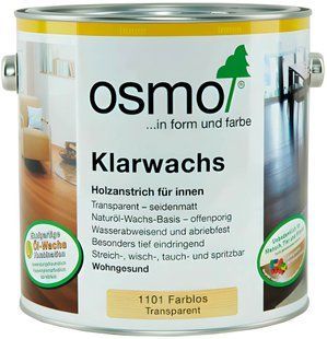 Олія-віск Osmo Klarwachs 1101 безбарвний 0,125 л 0473 фото