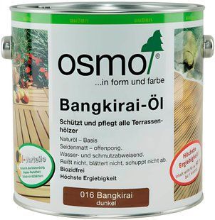 Олія Osmo Terrassen-&Ouml;l 016 бангкірай темний 0,75 л 0532 фото