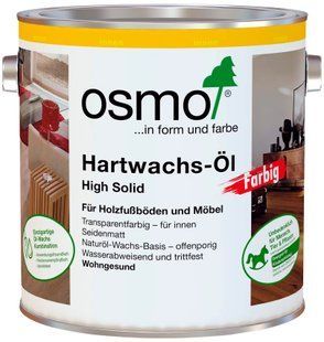 Олія-віск Osmo Hartwachs-&Ouml;l Farbig 3040 білий 0,125 л 0433 фото
